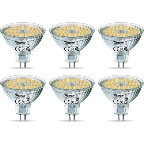 MR16 LED 12V GU5.3 Blanc Chaud 5W Ampoule Equivalent à 35W Halogène Lampe GU 5.3 2800K 400 Lumen Spot 120°Faisceaux Lot de 6-Ywey (1/4)