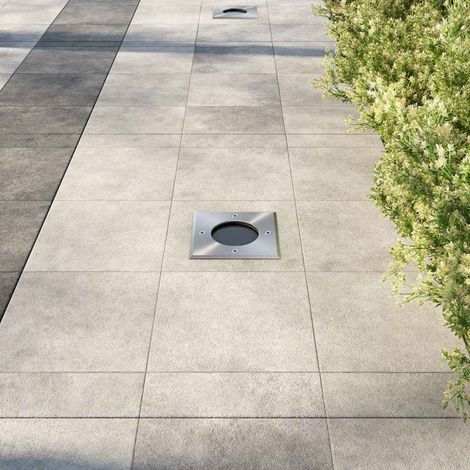 vidaXL Lámparas de suelo de jardín cuadradas 3 unidades (1/2)