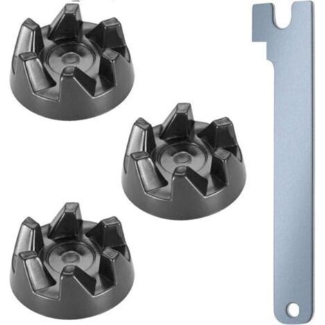 Pack of 3 9704230 Coupler, Rubber, with Key, Compatible with KitchenAid Models KSB52, KSB5, 5KSB52, 5KSB5 (1/4)