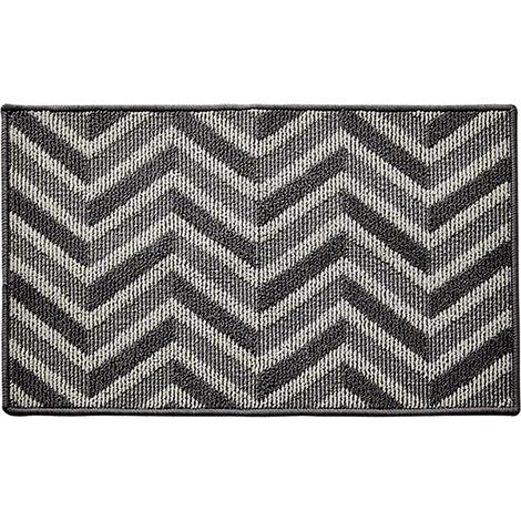 Tapis d'entrée géométrique, simple, absorbant, antidérapant, anti-poussière, résistant à l'usure, tapis (1/5)