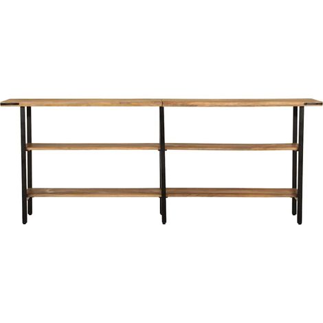 Table console，Table d'appoint，Bout de canapé，Meuble d'entrée 180x35x70 cm bois de manguier massif