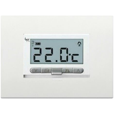 BPT termostato incasso + Placca Vimar Arke 19653.74 - TA350 TA/350 BIANCO