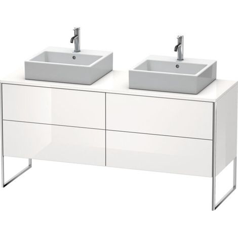 Duravit XSquare Meuble sous-vasque sur console au sol, pour deux (1/2)