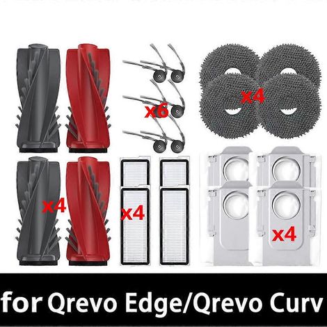 Zubehör für den Roborock Curv S5X 5A1 5XC / Edge / EdgeC Saugroboter: Hauptbürste, Reinigungstuch, Filter und Staubbeutel. (1/5)