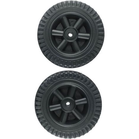 Roues De Rechange Pour Barbecue - 150 mm - Trou 8-10 mm - Plastique Robuste - Lot De 2 (1/4)