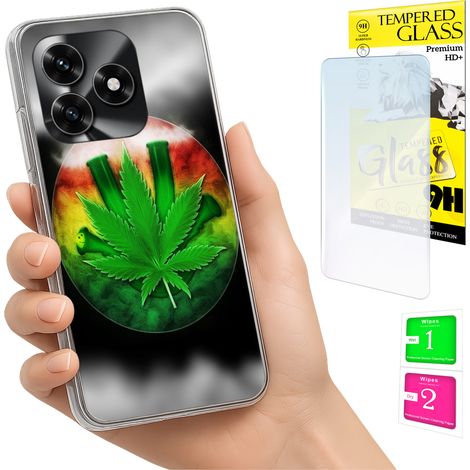 Coque pour Honor X5C Plus / X5C 4G avec photo, coque arrière et verre trempé 9H (1/5)