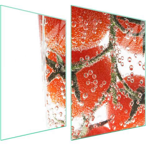 GLASSCHUTZPLATTE FÜR HERD 70x52 TOMATEN (1/5)
