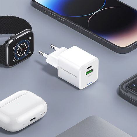 Conceptronic ALTHEA15W 2-Port 20W GaN USB PD Charger Ladegeräte - USB -