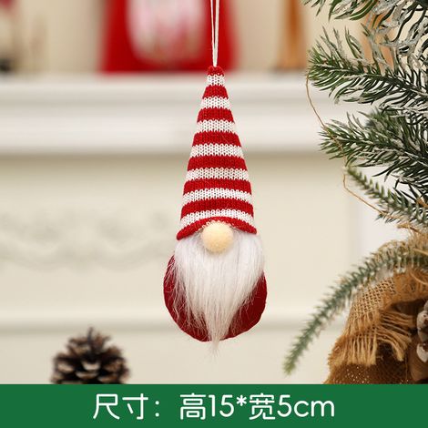 Christmas decorations, knitted hats, forest elder home ornaments, Christmas tree dolls, Christmas accessories