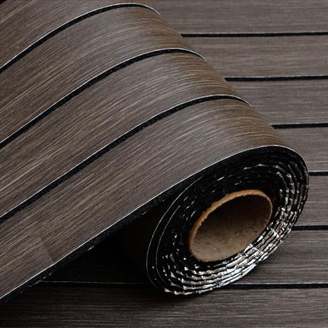 Panneaux muraux imitation bois 40x300CM autocollants effet bois 3D insonorisants en vinyle en mousse pour fond TV chambre ou salon (1/5)