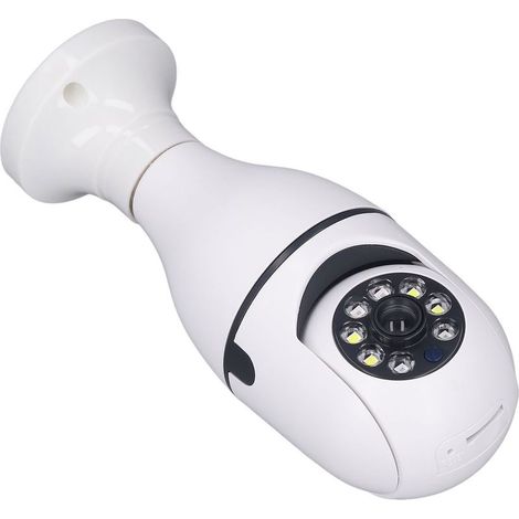 Caméra ampoule sans fil avec suivi automatique à 360°, enregistrement, communication bidirectionnelle, vision nocturne, Wi-Fi, 110-220 V (1/5)