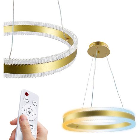 Suspension LED Samira 70W 4900lm 3CCT dorée dimmable Horoz (1/5)