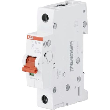 Interruttore di sezionamento modulare 16A 1P SD201/16 2CDD281101R0016