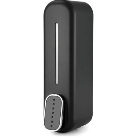 300ml Manual Soap Dispenser, Wall Mounted ABS Press-Type Shower Gel Container, for Home Hotel, Black (1/5)