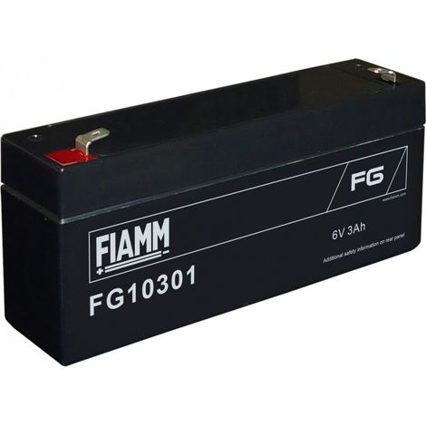 Batteria al piombo ermetica 6V 3Ah - Fiamm FG10301