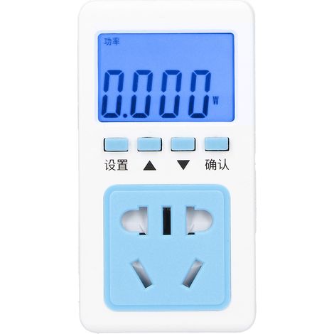 Prises de mesure de consommation électrique avec convertisseur P06S-10T, prise AU 250V, écran rétroéclairé pour test de coût énergétique. (1/5)