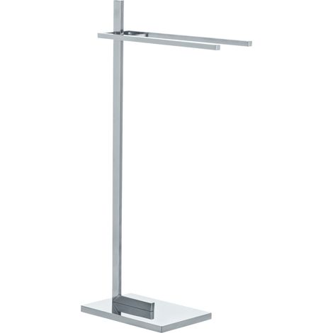 WENKO,Handtuchständer Quadro mit 2 Stangen - Kleiderständer, Vierkantrohr, Stahl