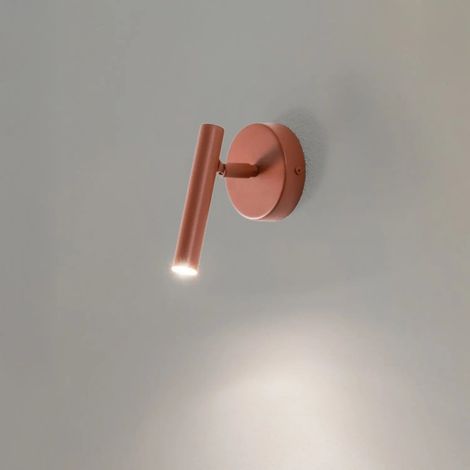 Moderne Wandleuchte in Backsteinoptik, verstellbarer Spot, G9 3W