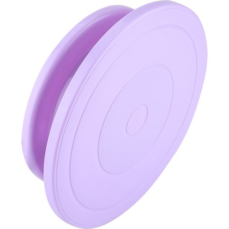 Plateau tournant pour la décoration de gâteaux, support rotatif, ensemble d'outils de décoration pour la pâtisserie (violet) (1/4)