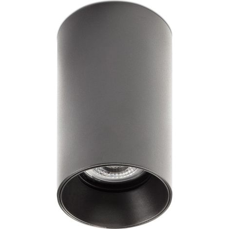 Faro Barcelona - Lampada plafoniera Stan GU10 max 5W - Metallo Verniciato, Installazione a Soffitto, lampadina esclusa - Nera