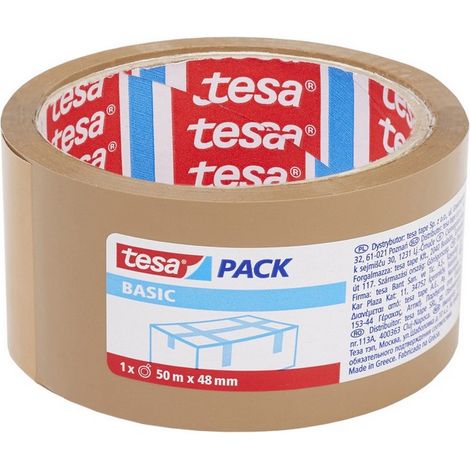36ROTOLI NASTRO DA IMBALLO BASIC mm. 48x50 mt. col. Avana