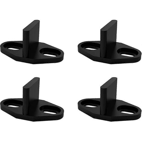 Guide pour porte coulissante escamotable, kit de 4 rails pour porte coulissante de grange, compatible avec portes de placard, portes en bois et portes de grange (fg2025031700079) (1/5)