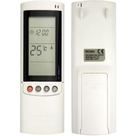 Télécommande universelle pour climatiseurs Airwell – Portée jusqu’à 10 m – Design ergonomique et robuste – Boîtier en plastique ABS (1/5)