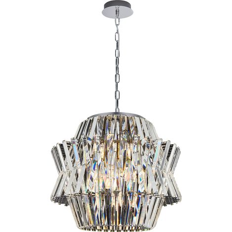 Lampadario a corona 12 E14 cromato milagro ML0402 (1/5)