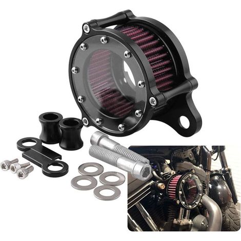 [JAMAIS UTILISÉ]Autres pièce de rechange pour voiture,Système de filtrage de nettoyage d'admission, filtre à air. APPLICABLE Harley Sportster XL883NRPXL1200LXIRON 883 8XL1200X série 2004-2020, product (1/5)