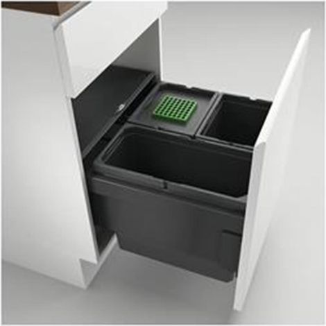 Naber Cox® Base 360 S/500-3, Abfallsammler für Frontauszüge, ohne Biodeckel (1/2)