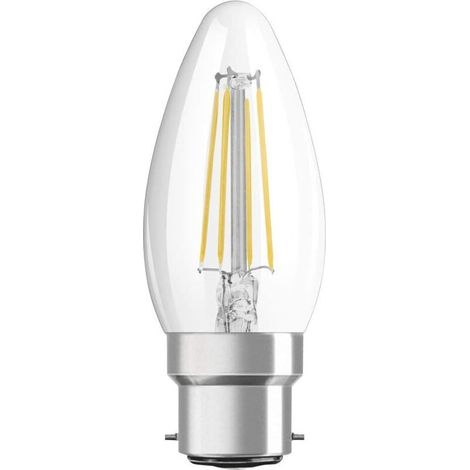 Ampoule LED Culot: B22d Blanc chaud 2700 K 4 W équivalent à 40 W clair LED Retrofit CLASSIC B (1/5)