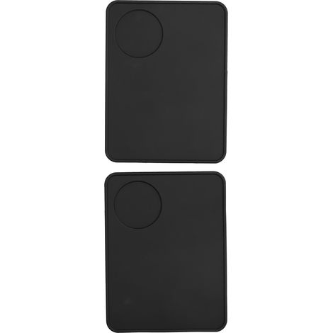 Lot de 2 tapis de tassement à café antidérapants en silicone pour tasser la poudre de café, pour la maison, la cuisine et le bar. (1/5)