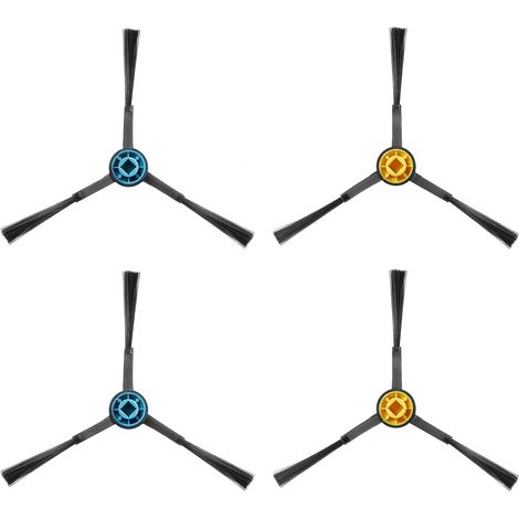 EUREKA J12 Ultra Spazzole laterali di ricambio di alta qualità adatte per robot aspirapolvere (confezione da 4)
