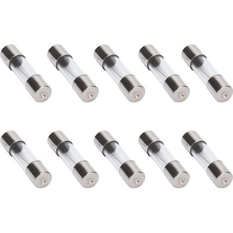 10 F5al fast-acting 5 A 250 V glass fuses, 5 x 20 mm (5 A) (f5a) (f5a) (1/2)