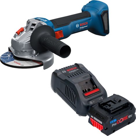 Smerigliatrice angolare a batteria Bosch GWS 18V-8 Professional 18 V 125 mm Brushless + 1x batteria ProCORE 5,5 Ah + caricabatterie (1/5)