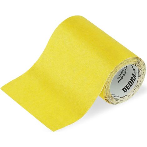 DEDRA Schleifpapierrolle 3 m x 115 mm, Körnung 150 – zum Schleifen von Holz und Metall