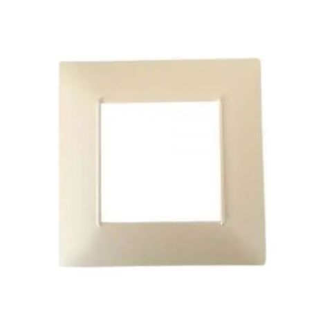 Mapam Placca perla 2 posti tecnopolimero compatibile Vimar Plana - GEM-P6002-PE