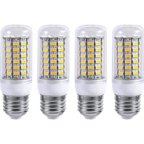 Lot 4 ampoules LED E27 – 220V – lumineuses – plafonnier / plafond maison – remplacement
