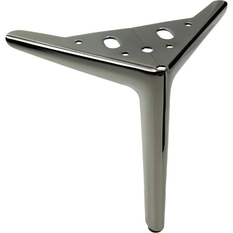 Pata de mueble elegante Anchor, cromo negro, altura 18 cm (1/5)