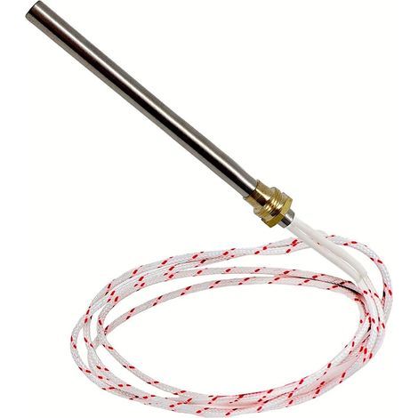 Bougie Allumage Poele à Granulés Resistance Poele Pellets Longueur: 140 mm Raccord 3/8’’ Diamètre: 10 mm Puissance: 250 W Tension: 220 V Chaleur Rapide