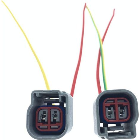 Crashsensor-Stecker kompatibel mit Ford Focus, Ford Mondeo (Motorhaubenverriegelungssensor), Land Rover Range Rover Discovery und Evoque – JB2086-2P
