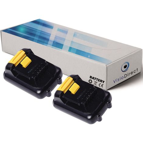 Lot de 2 batteries pour DEWALT DCD710 perceuse visseuse 1500mAh 10.8V