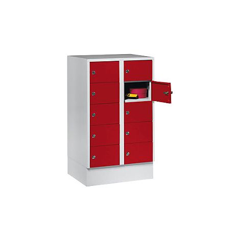 Wolf 978966 Wolf Armadio casellario 2 scomparti grigio (1/3)
