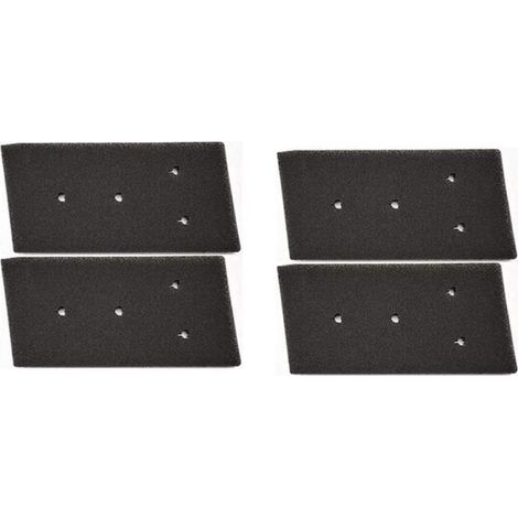 Filtre - Whirlpool -- Lot de 4 - Noir - Lavable et réutilisable (1/4)