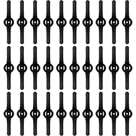 Lot de 30 lames de rechange en plastique pour coupe-bordure – Compatibles tondeuses sans fil – Matériau ABS haute qualité – Longueur 139mm (1/5)