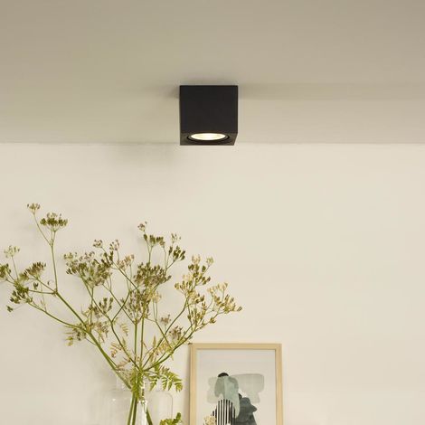 Lucide FEDLER - Deckenstrahler - LED Dim to warm - GU10 (ES111) - 1x12W 2200K/3000K - Schwarz (1/5)