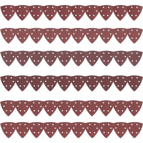90 Feuilles Abrasives, Papier de Ponçage, Papier de Verre, Papier a Poncer, Papier Abrasif, Papier Poncer, Papier Ponceuse Triangulaire Mouse, Grain 40/80/120/180/240/320/400/800 (1/5)