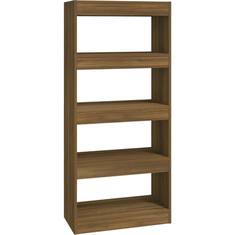 Maison Exclusive - Bücherregal/Raumteiler Braun Eichen-Optik 60x3