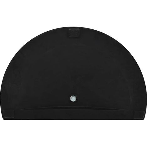 Maison Exclusive - Sonnenschirmfuß Halbrund 9 kg Schwarz Polyharz (1/5)