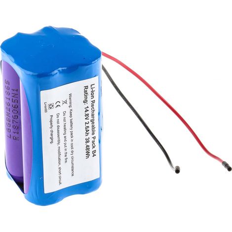 Bloc batterie rechargeable RS PRO 14.8V Lithium-Ion 2.6Ah 37 x 69 x 42 mm x 4 ( Prix pour 1 ) (1/2)